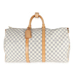 Louis Vuitton Louis Vuitton Damier Azur Canvas Keepall Bandoulière 55