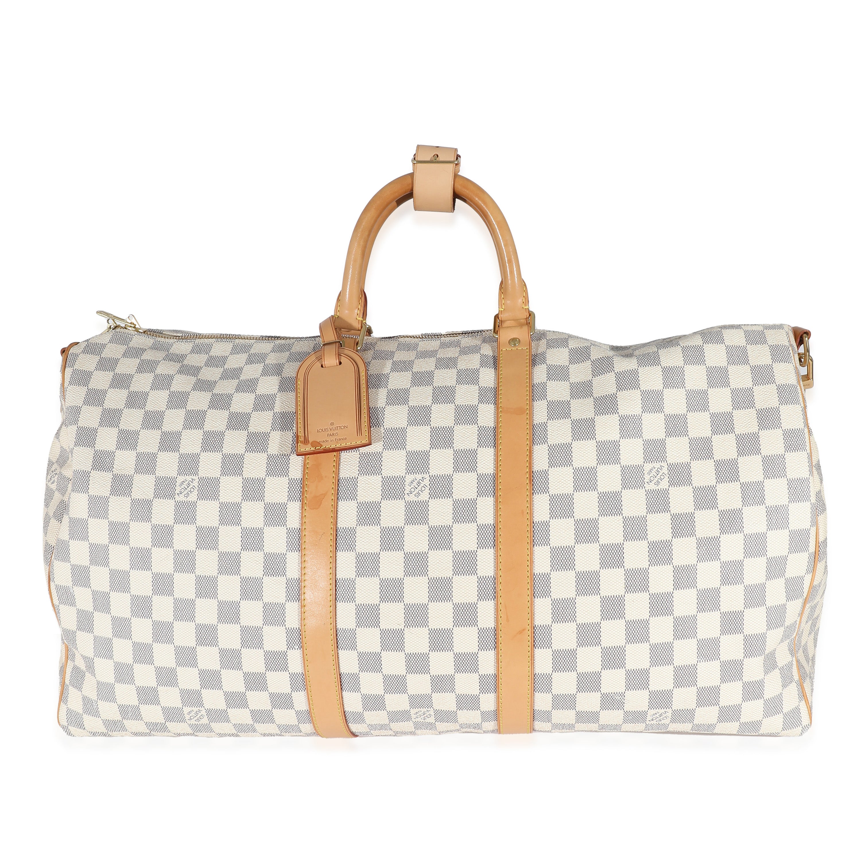 Louis Vuitton Louis Vuitton Damier Azur Canvas Keepall Bandoulière 55