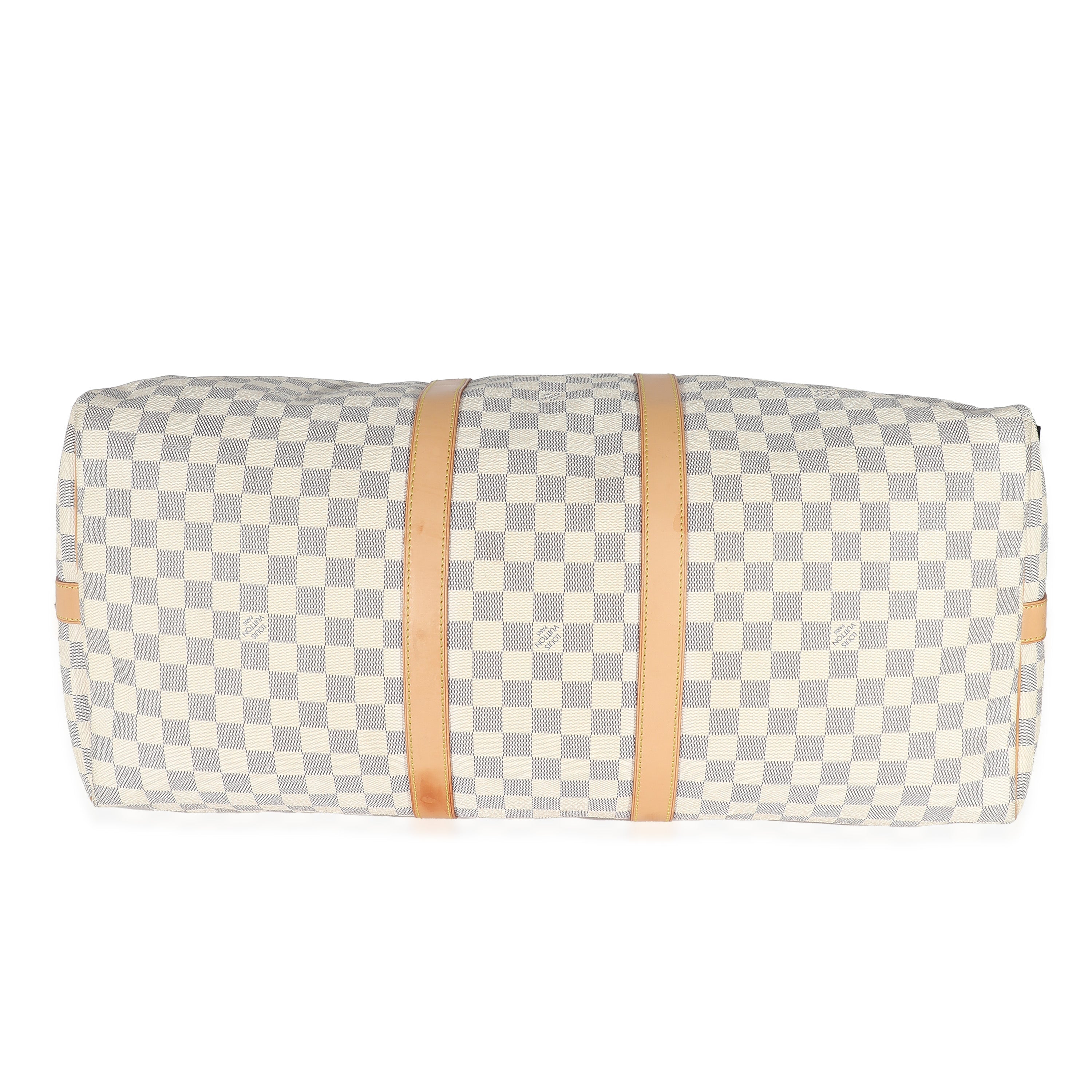 Louis Vuitton Louis Vuitton Damier Azur Canvas Keepall Bandoulière 55