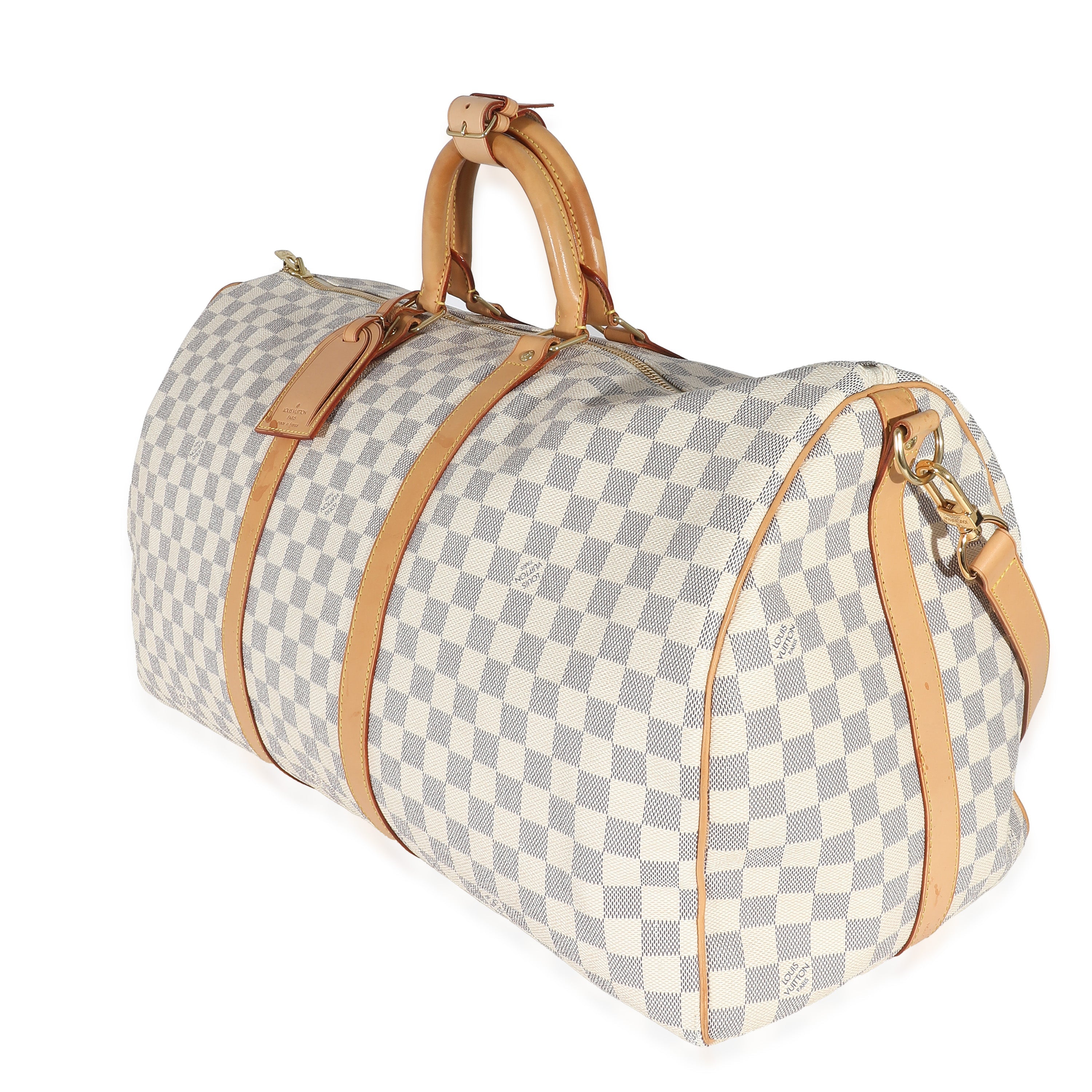 Louis Vuitton Louis Vuitton Damier Azur Canvas Keepall Bandoulière 55