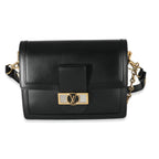 Louis Vuitton Louis Vuitton Black Smooth Leather Dauphine MM