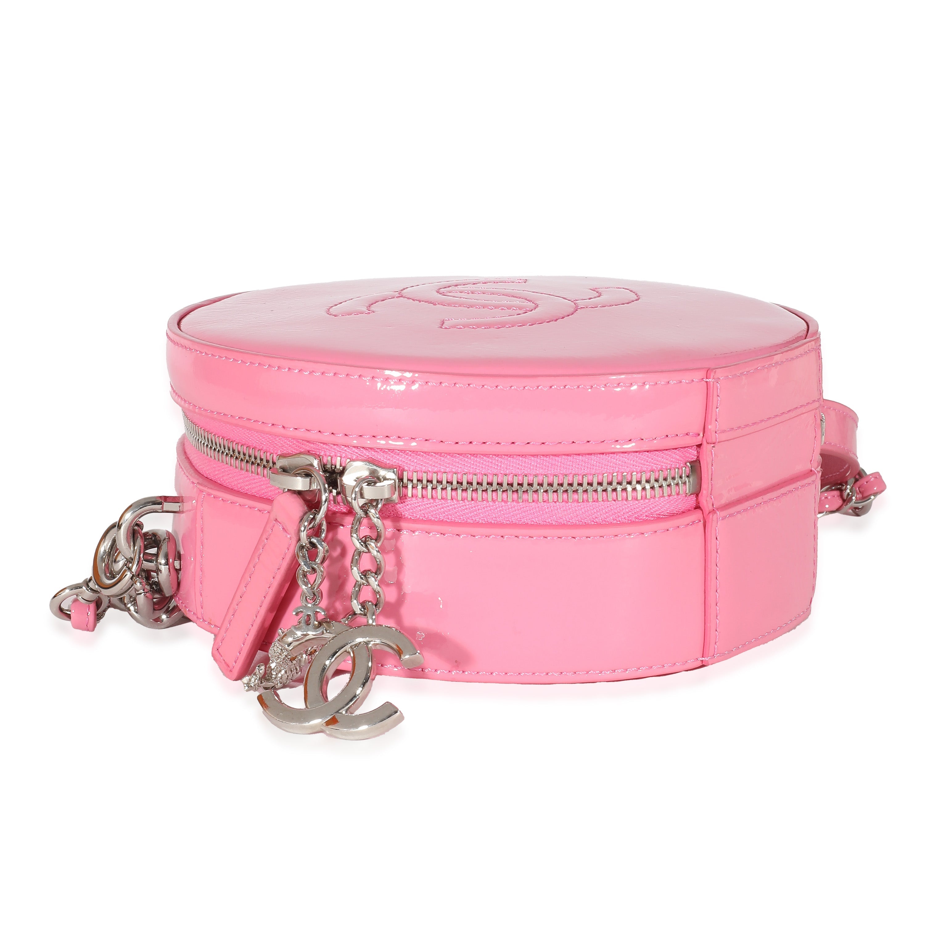 Chanel Pink Glazed Calfskin Round As Earth Bag