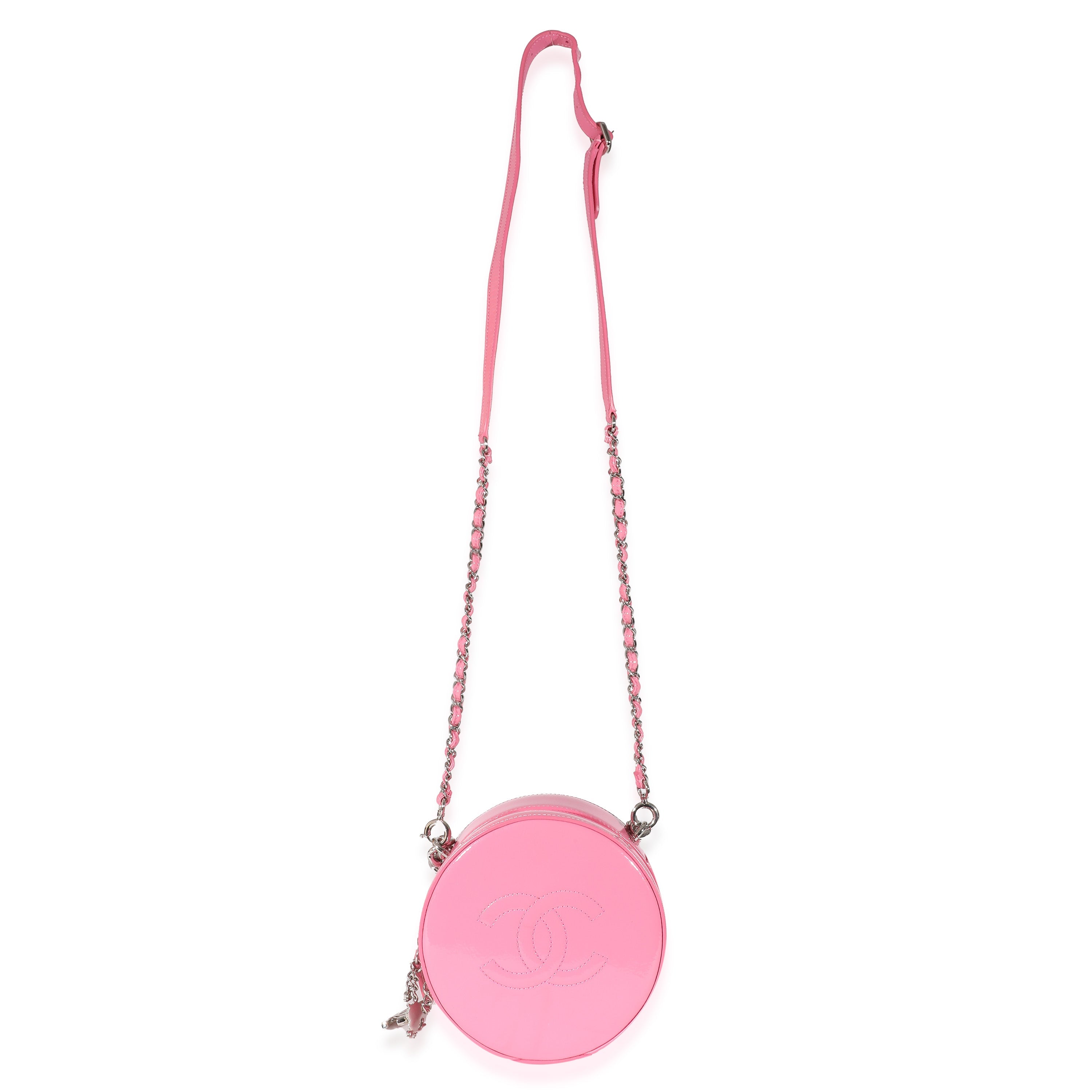 Chanel Pink Glazed Calfskin Round As Earth Bag