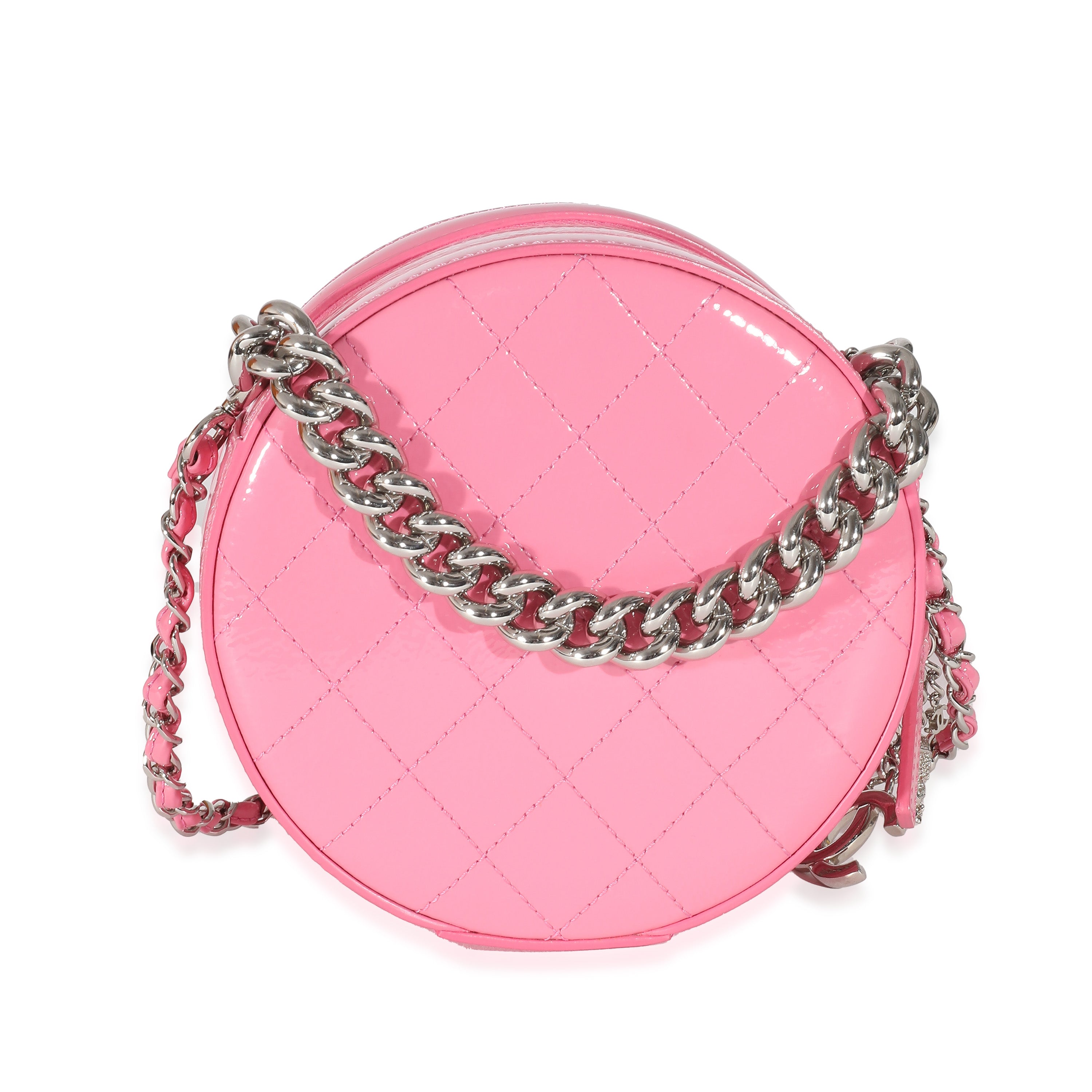 Chanel Pink Glazed Calfskin Round As Earth Bag