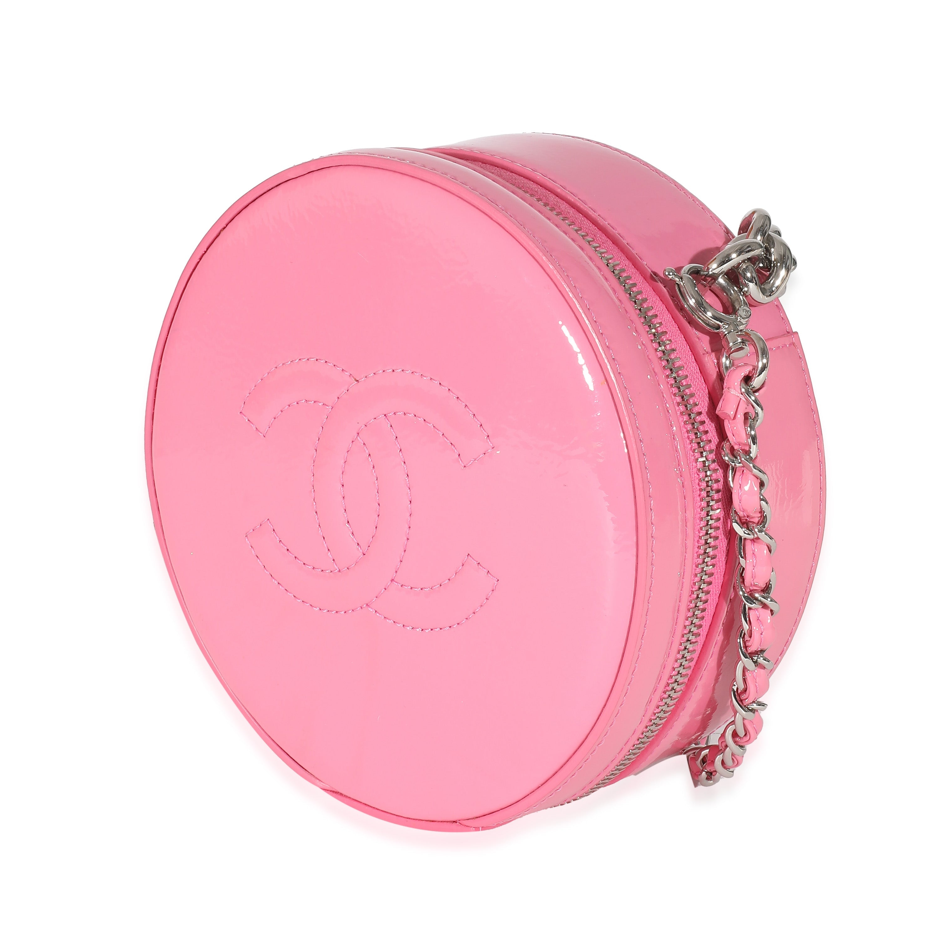 Chanel Pink Glazed Calfskin Round As Earth Bag