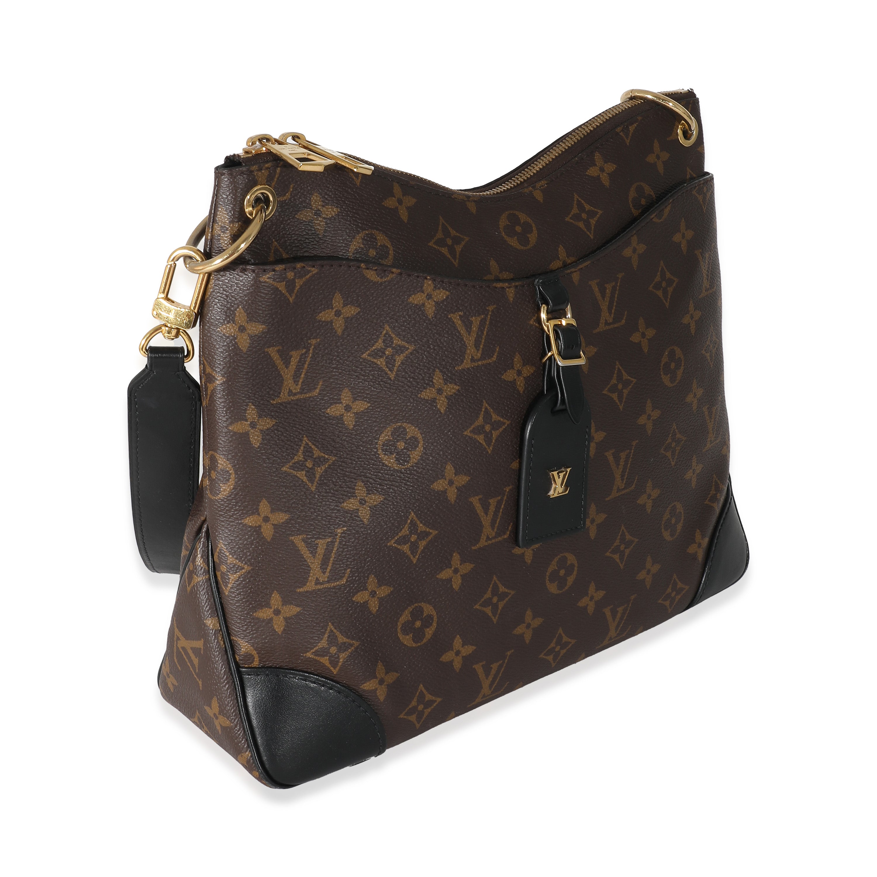 Louis Vuitton Louis Vuitton Black Monogram Canvas Odeon MM