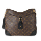 Louis Vuitton Louis Vuitton Black Monogram Canvas Odeon MM