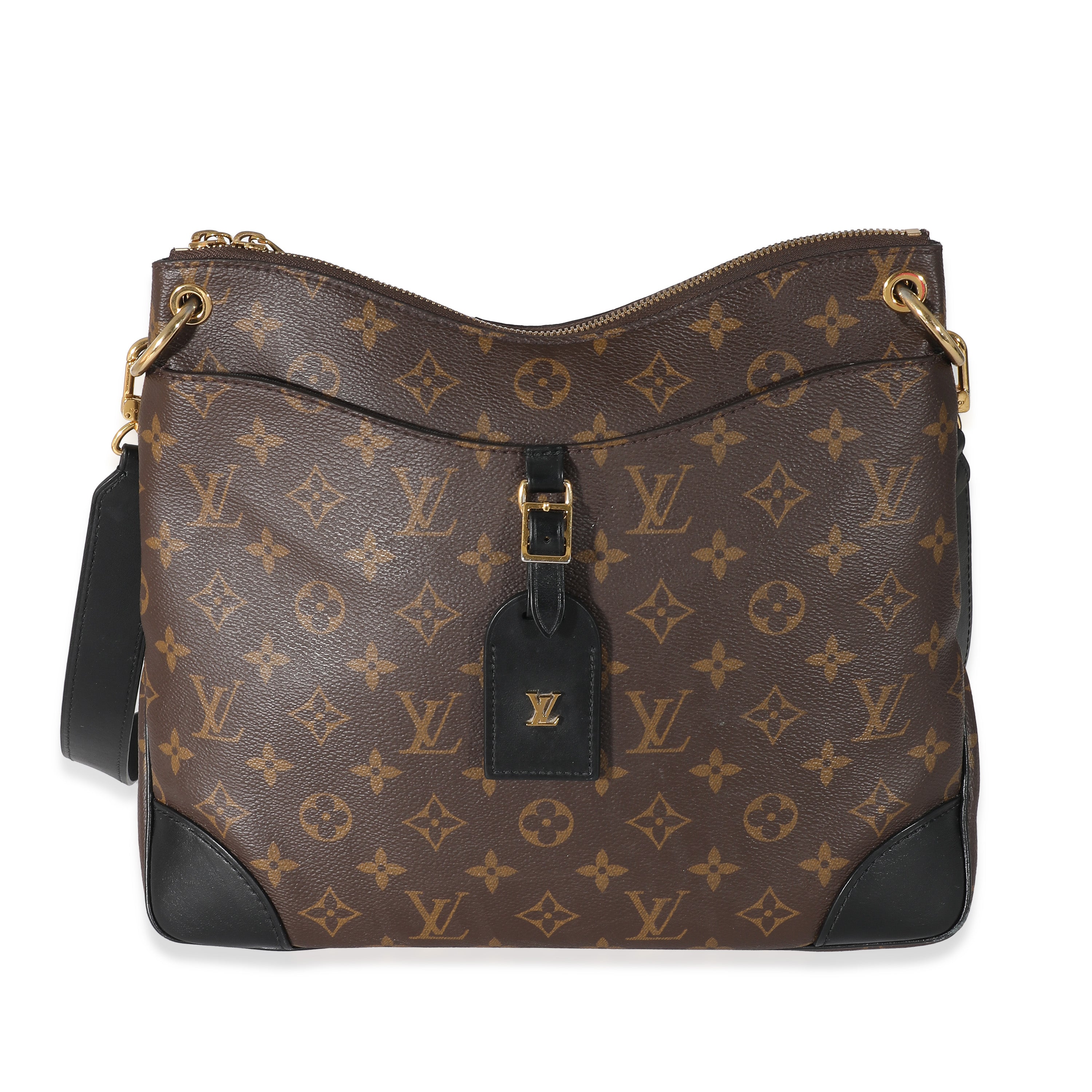 Louis Vuitton Louis Vuitton Black Monogram Canvas Odeon MM