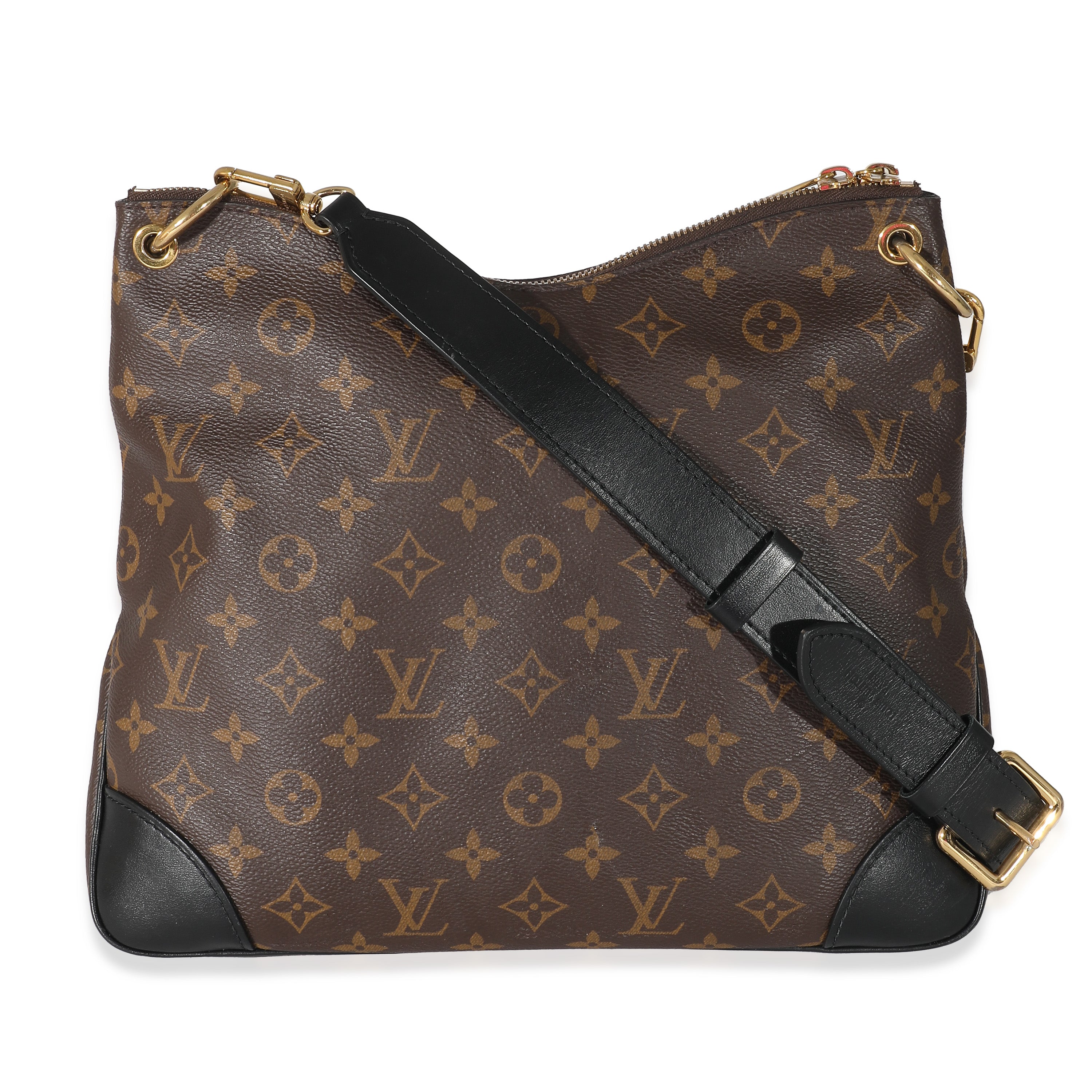 Louis Vuitton Louis Vuitton Black Monogram Canvas Odeon MM