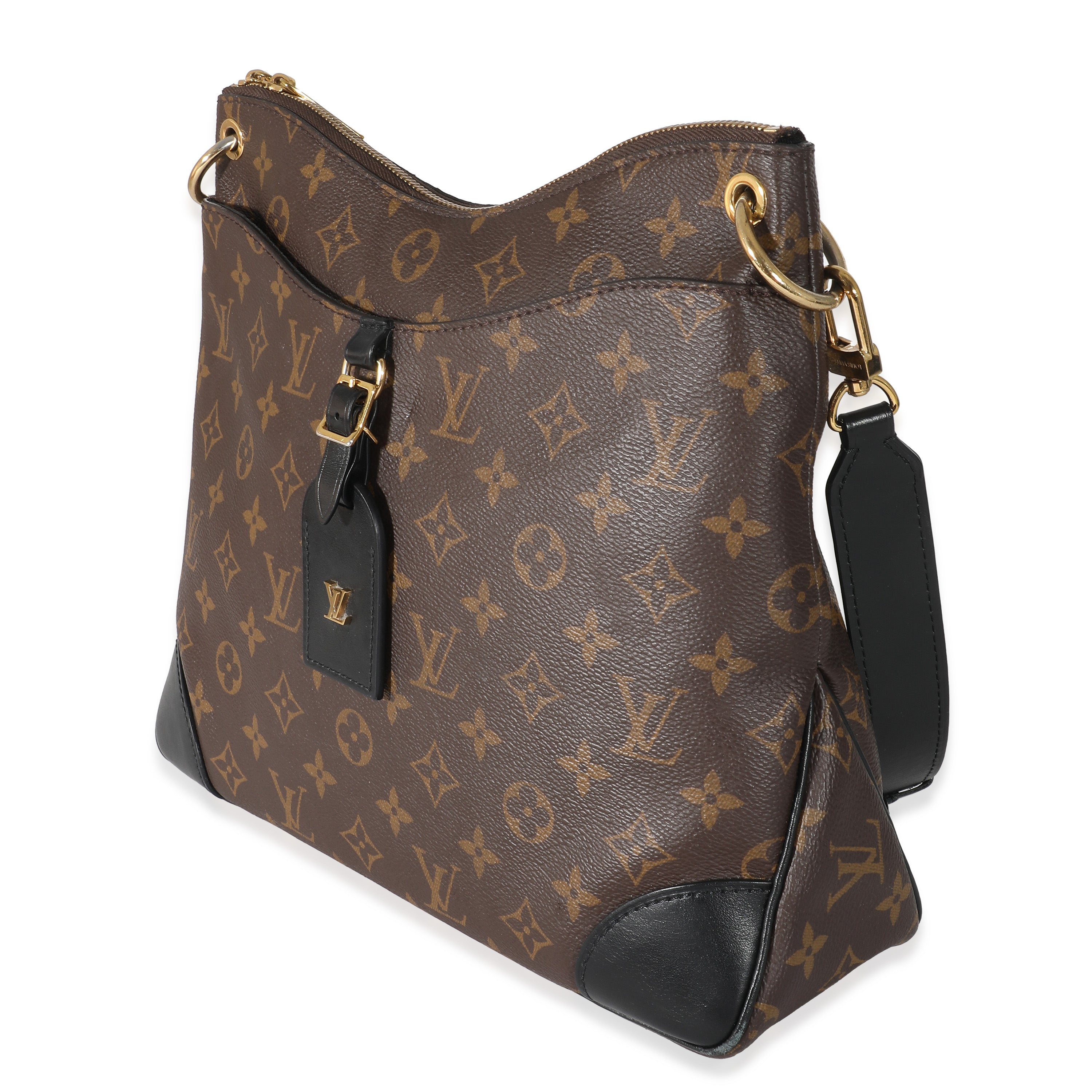 Louis Vuitton Louis Vuitton Black Monogram Canvas Odeon MM