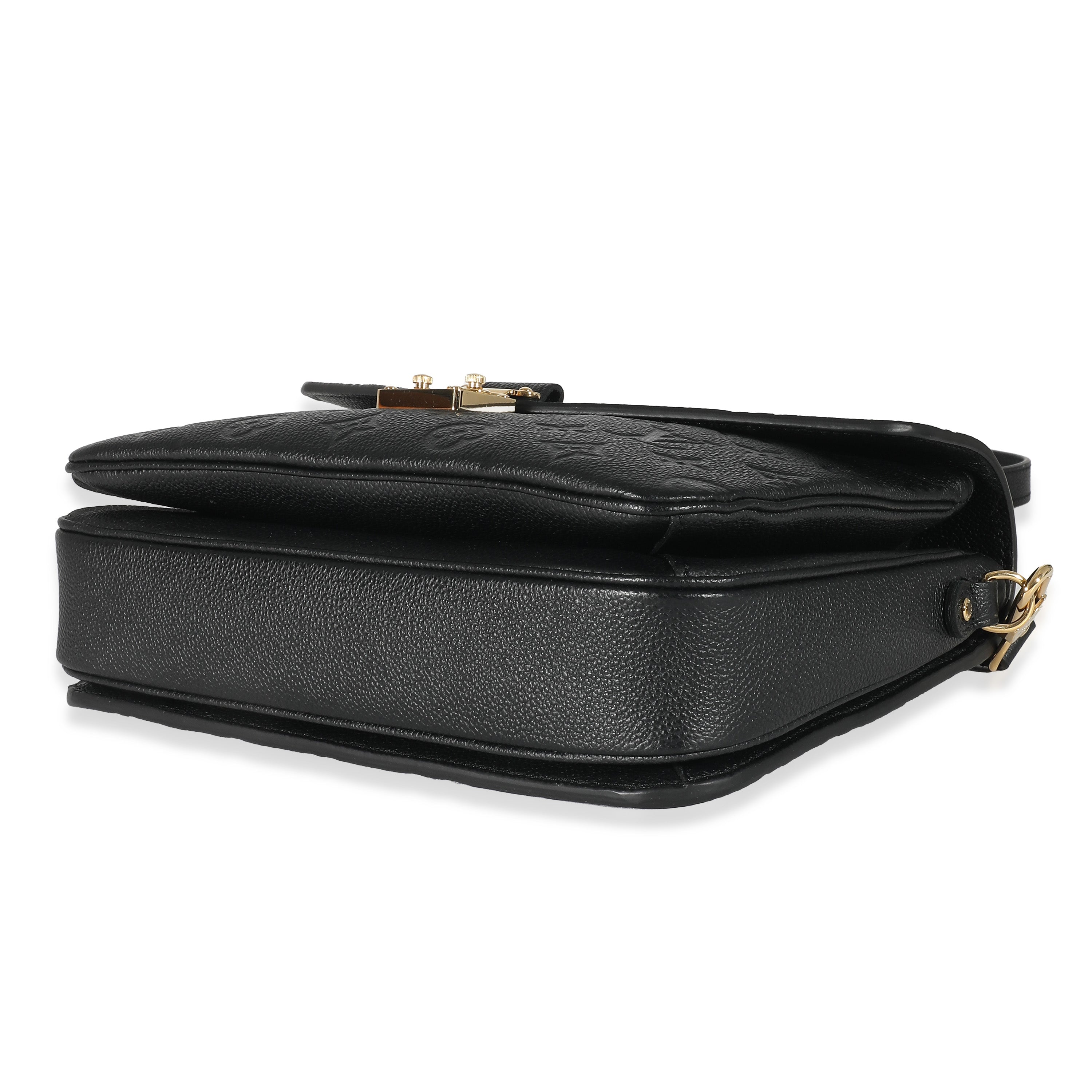 Louis Vuitton Louis Vuitton Black Monogram Empreinte Pochette Metis