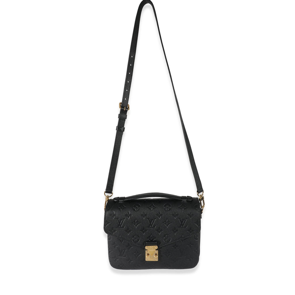 Louis Vuitton Louis Vuitton Black Monogram Empreinte Pochette Metis