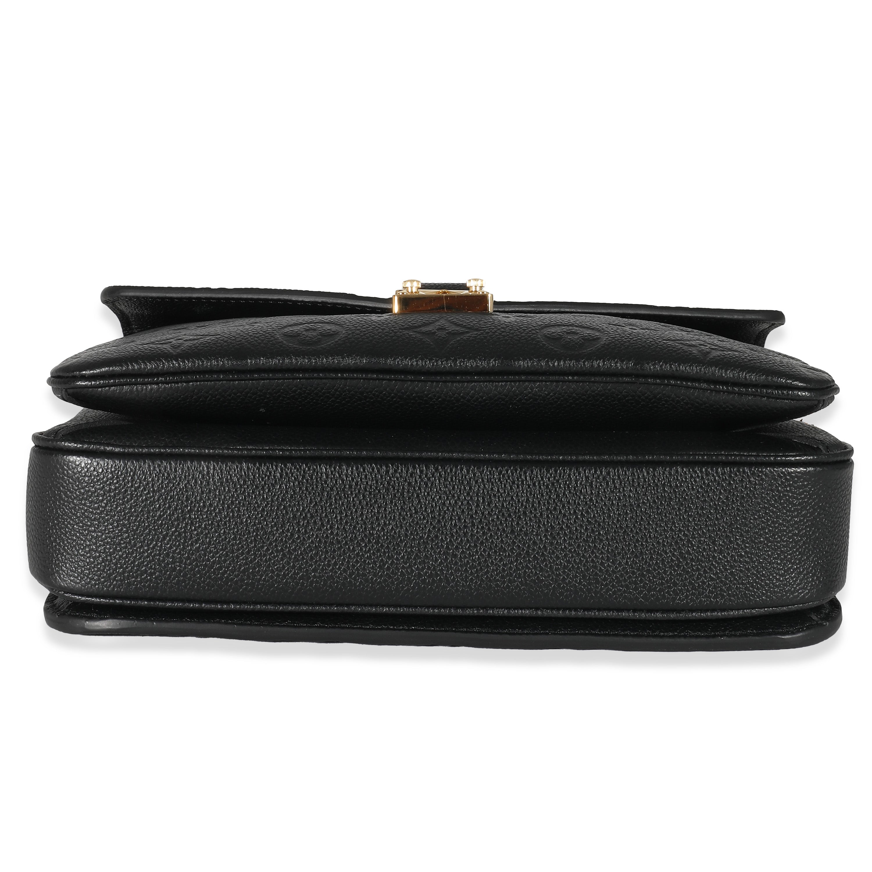 Louis Vuitton Louis Vuitton Black Monogram Empreinte Pochette Metis