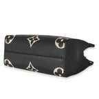 Louis Vuitton Louis Vuitton Black & Beige Bicolor Monogram Empreinte Onthego PM