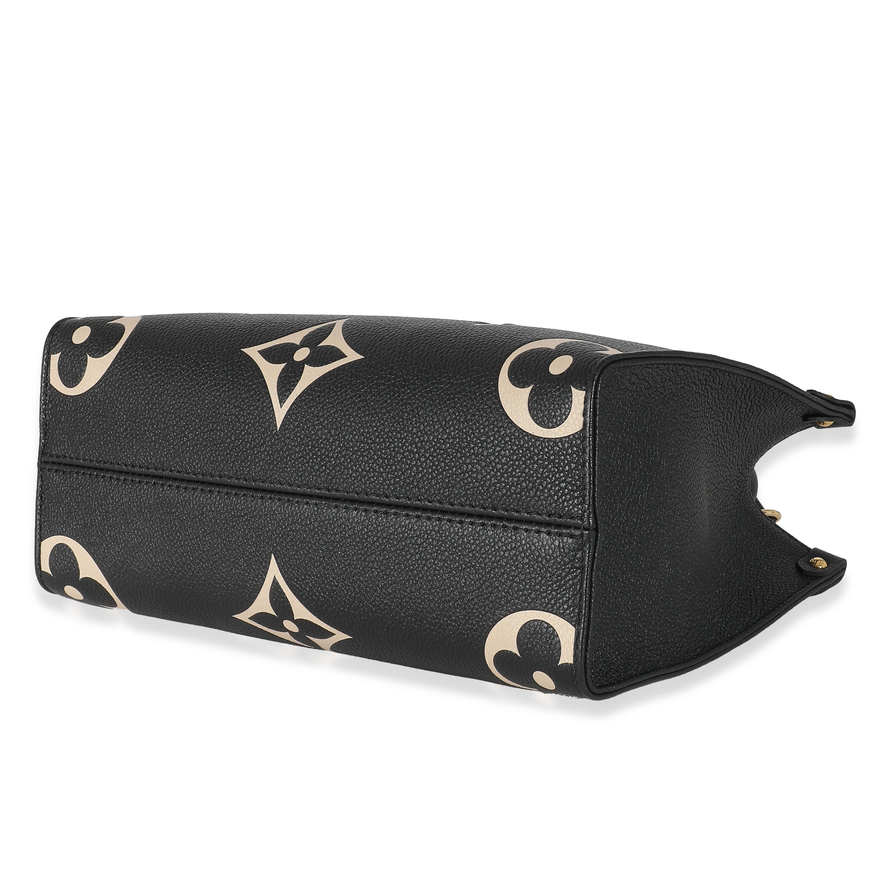 Louis Vuitton Louis Vuitton Black & Beige Bicolor Monogram Empreinte Onthego PM