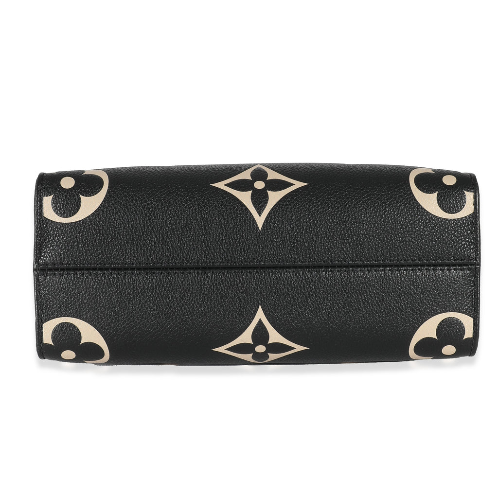 Louis Vuitton Louis Vuitton Black & Beige Bicolor Monogram Empreinte Onthego PM