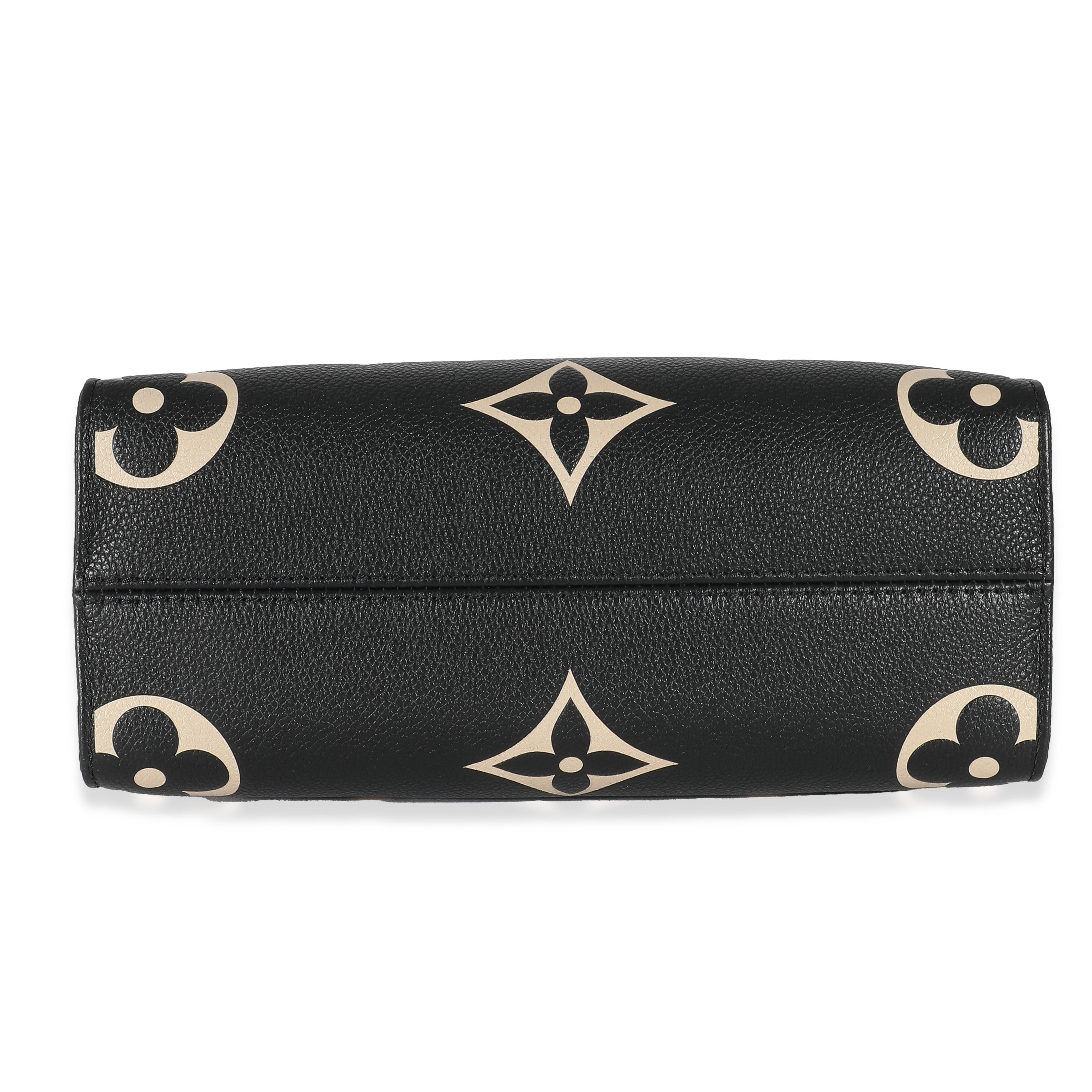 Louis Vuitton Louis Vuitton Black & Beige Bicolor Monogram Empreinte Onthego PM