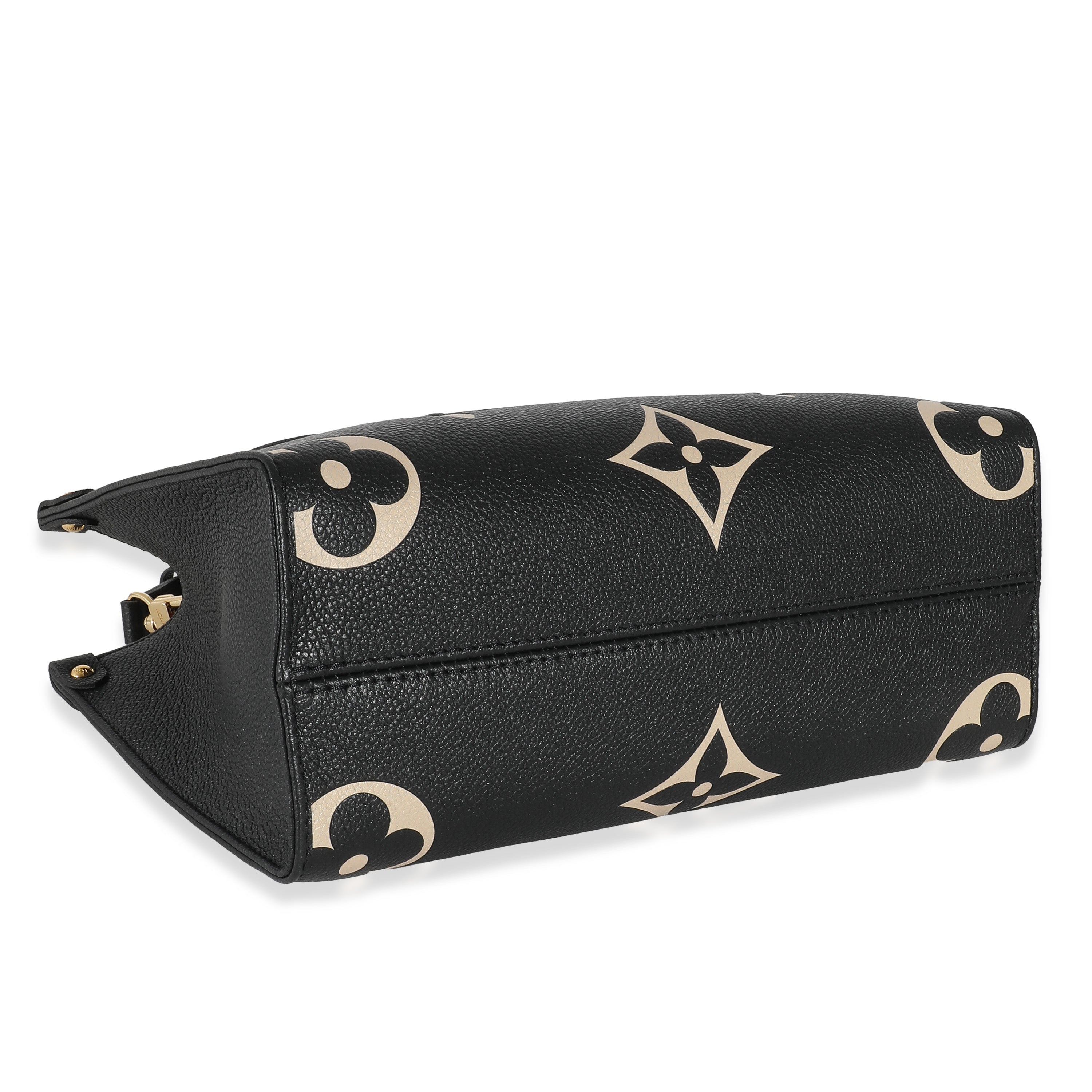 Louis Vuitton Louis Vuitton Black & Beige Bicolor Monogram Empreinte Onthego PM