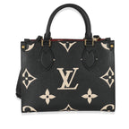 Louis Vuitton Louis Vuitton Black & Beige Bicolor Monogram Empreinte Onthego PM