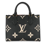 Louis Vuitton Louis Vuitton Black & Beige Bicolor Monogram Empreinte Onthego PM
