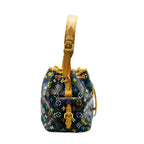 Louis Vuitton Louis Vuitton Black Monogram Multicolore Petit Noé