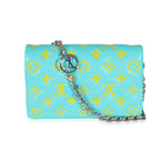 Louis Vuitton Menthe Jaune Monogram Embossed Lambskin Pochette Coussin