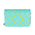 Louis Vuitton Menthe Jaune Monogram Embossed Lambskin Pochette Coussin