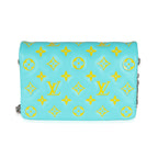 Louis Vuitton Menthe Jaune Monogram Embossed Lambskin Pochette Coussin