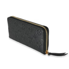 Louis Vuitton Louis Vuitton Black Monogram Empreinte Clemence Wallet