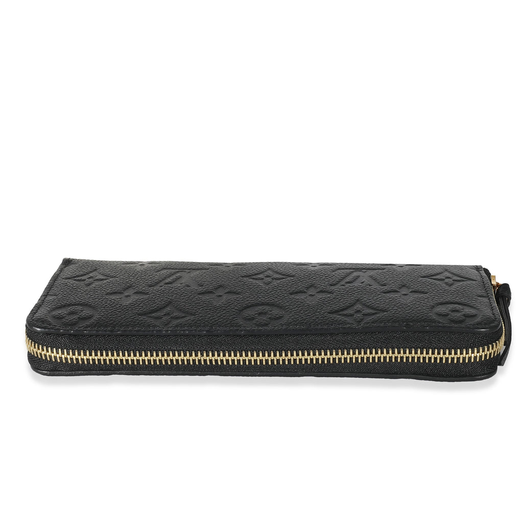 Louis Vuitton Louis Vuitton Black Monogram Empreinte Clemence Wallet