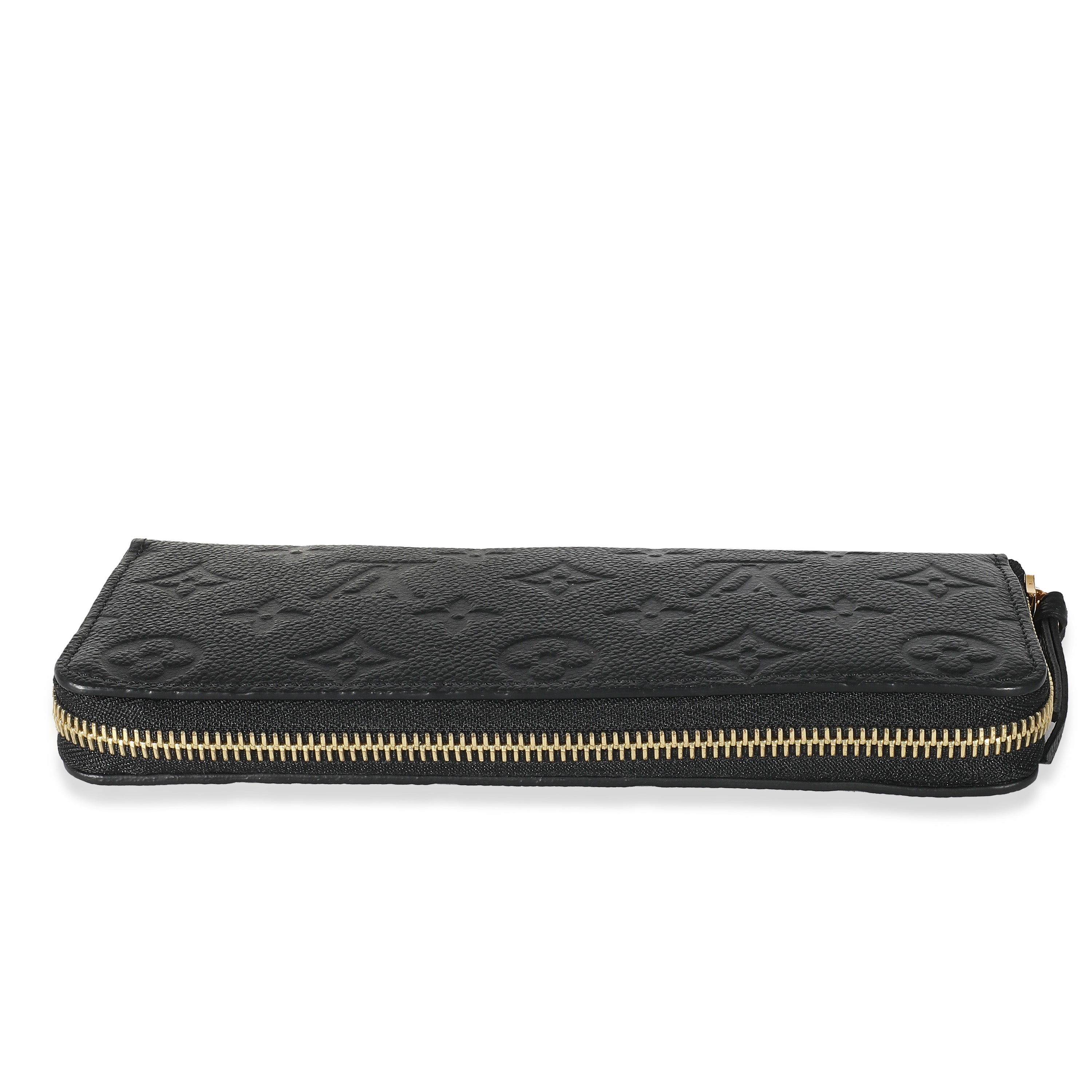 Louis Vuitton Louis Vuitton Black Monogram Empreinte Clemence Wallet