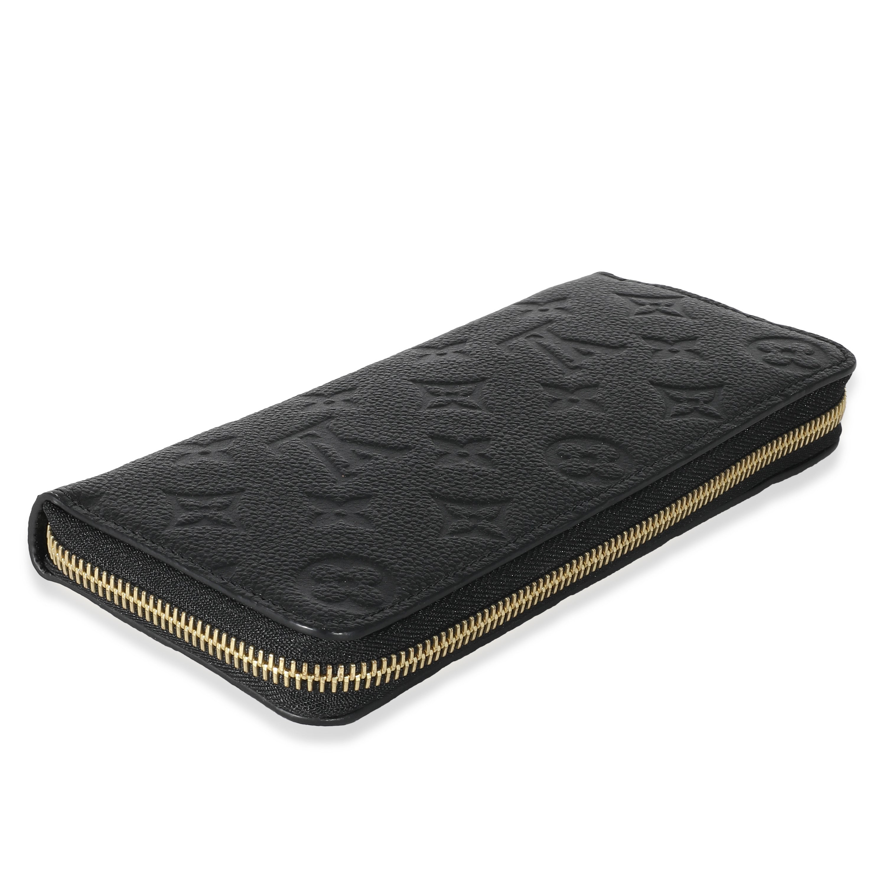 Louis Vuitton Louis Vuitton Black Monogram Empreinte Clemence Wallet
