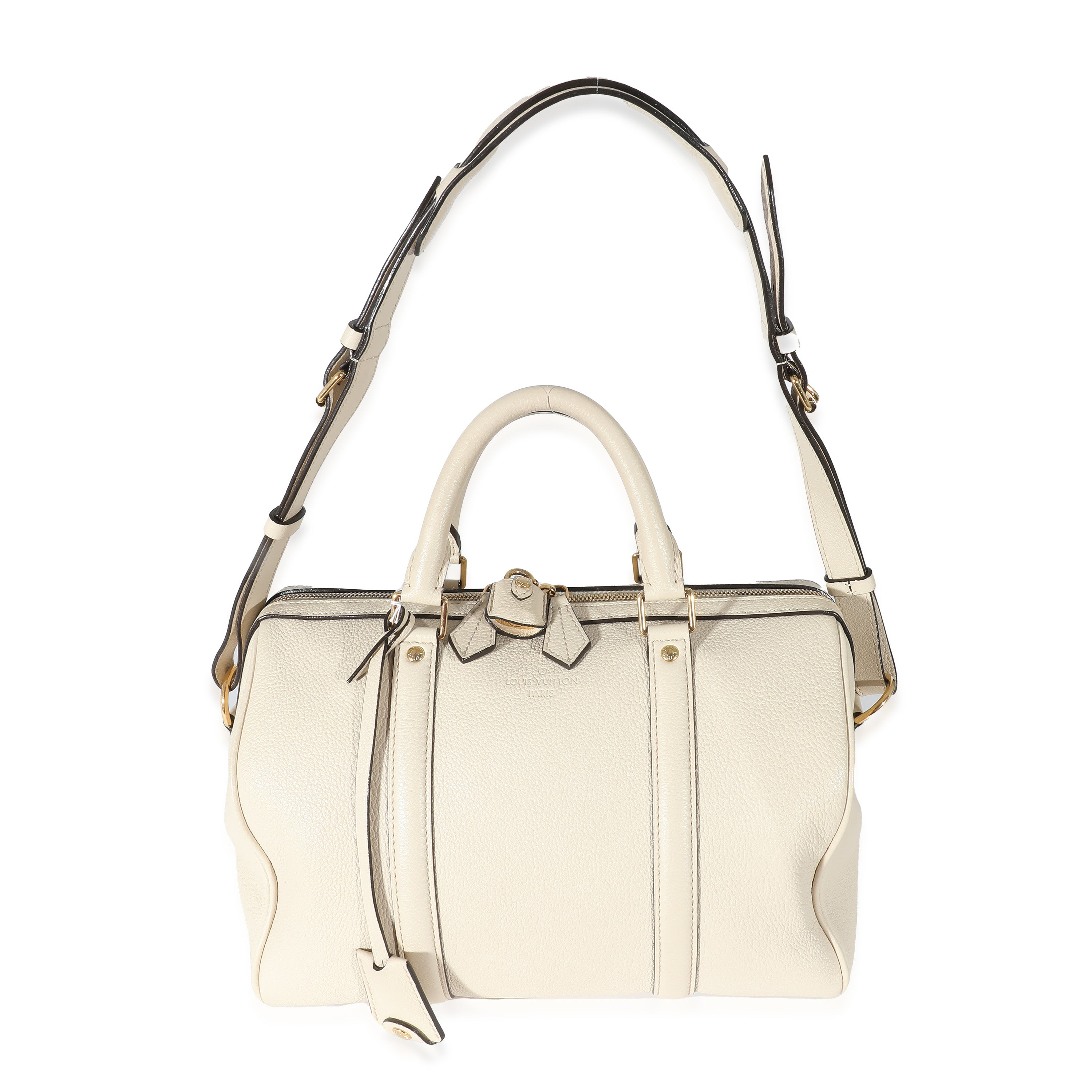 Louis Vuitton Louis Vuitton White Calfskin Sofia Coppola SC Speedy PM