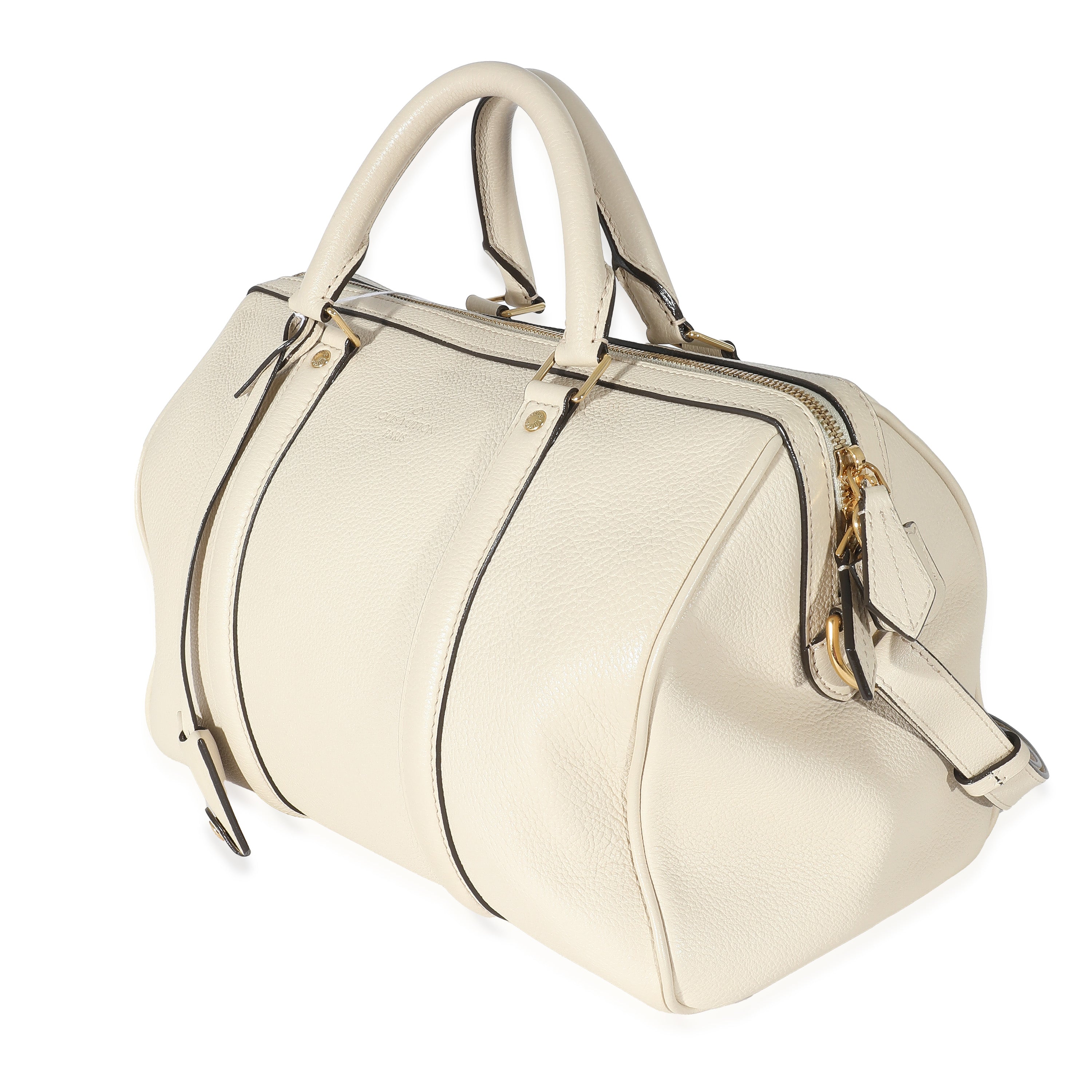Louis Vuitton Louis Vuitton White Calfskin Sofia Coppola SC Speedy PM