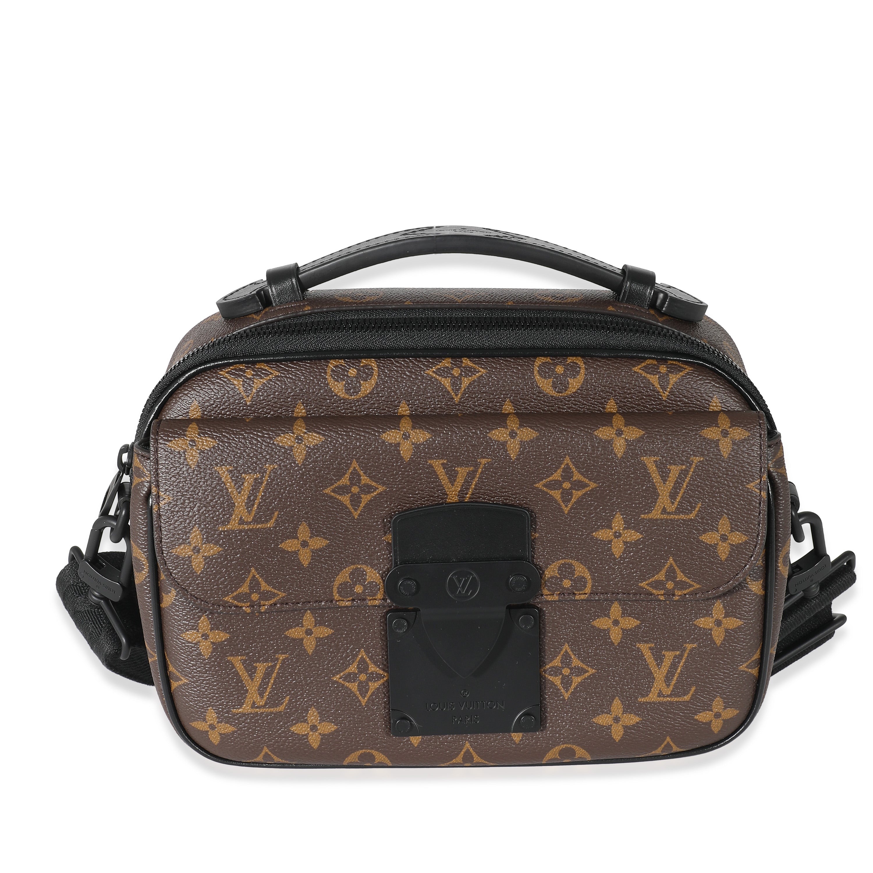 Louis Vuitton Monogram Macassar Canvas S Lock Messenger