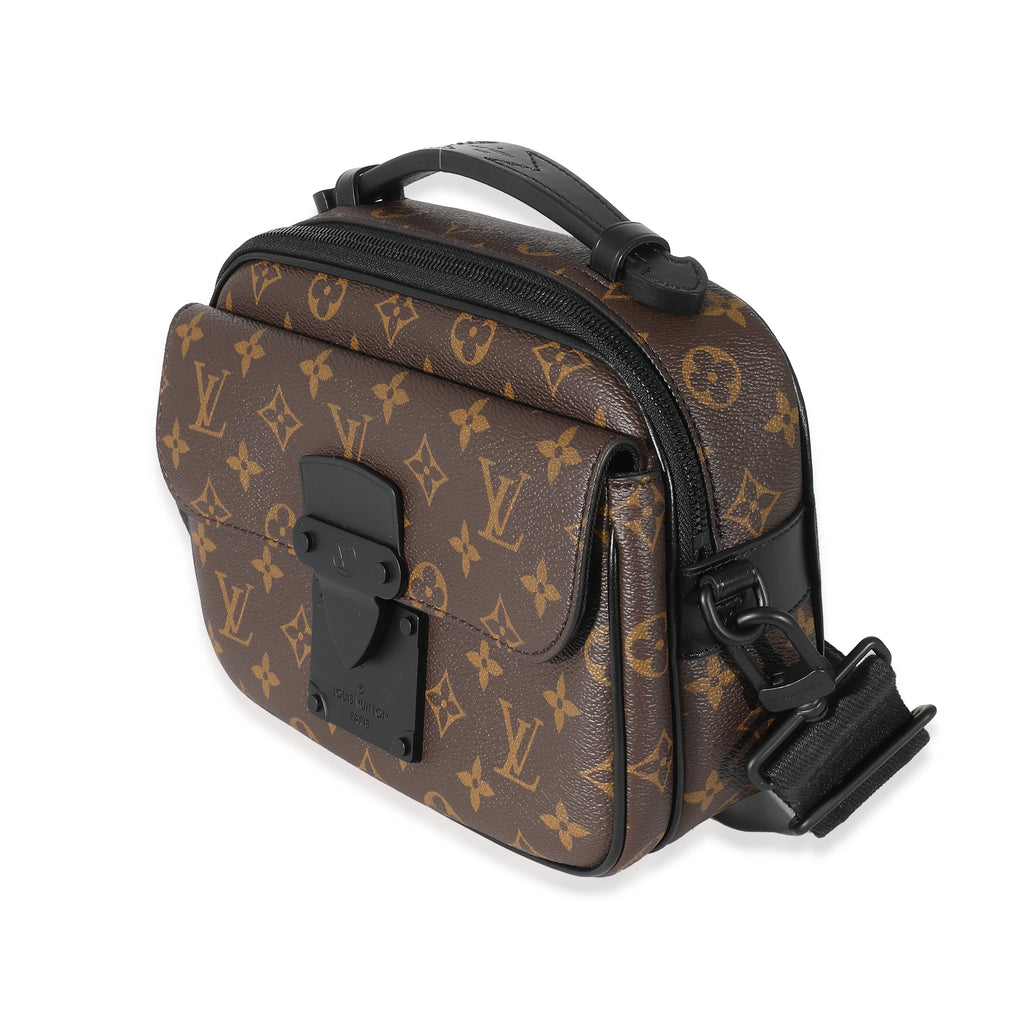 Louis Vuitton Monogram Macassar Canvas S Lock Messenger
