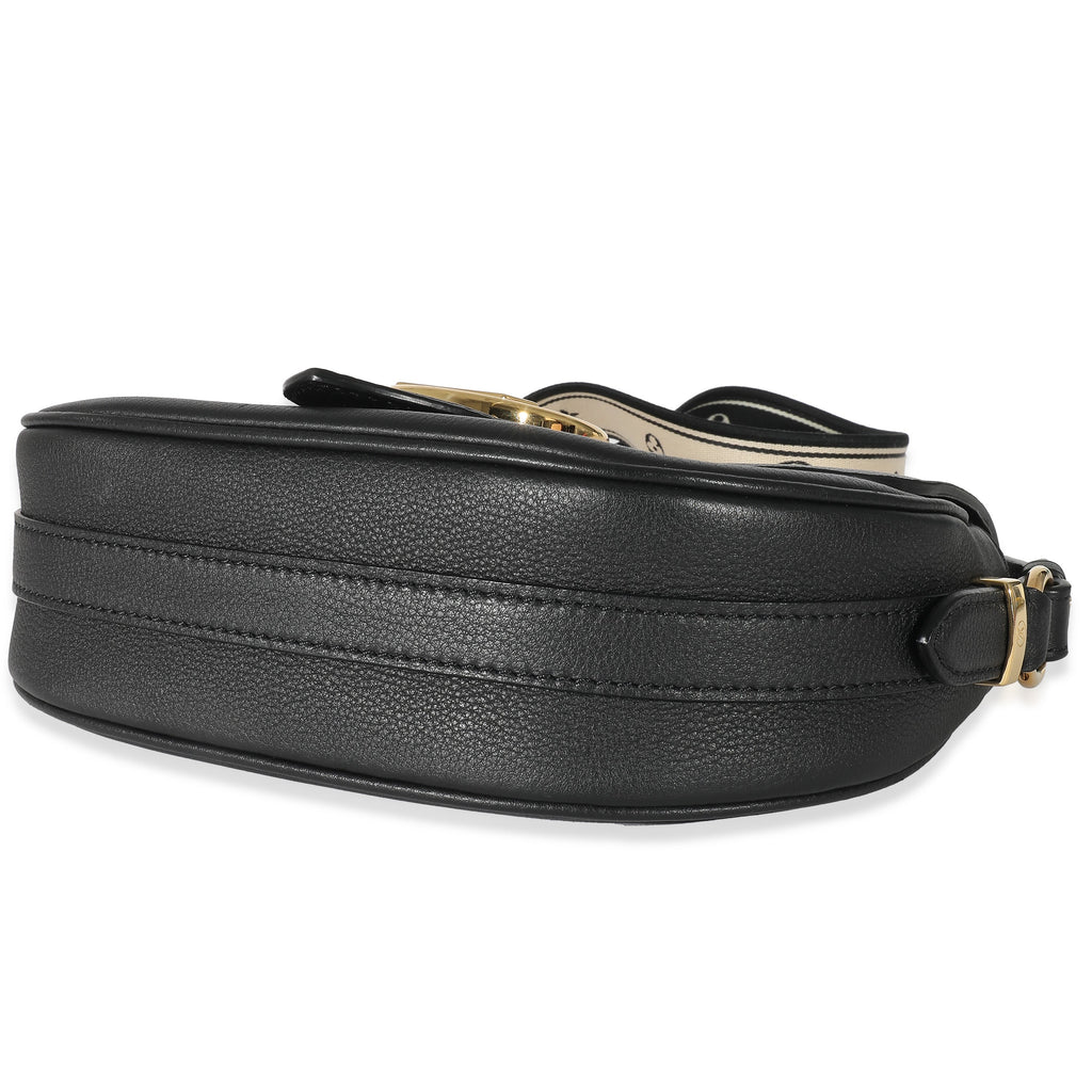 Louis Vuitton Louis Vuitton Black Grained Calfskin LV Pont 9 Soft MM