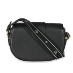Louis Vuitton Louis Vuitton Black Grained Calfskin LV Pont 9 Soft MM