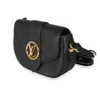 Louis Vuitton Louis Vuitton Black Grained Calfskin LV Pont 9 Soft MM