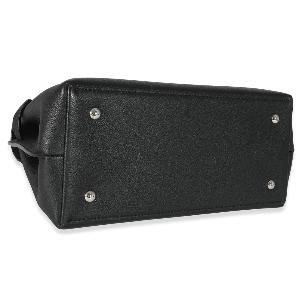 Louis Vuitton Louis Vuitton Black Grained Calfskin Lockme Ever MM