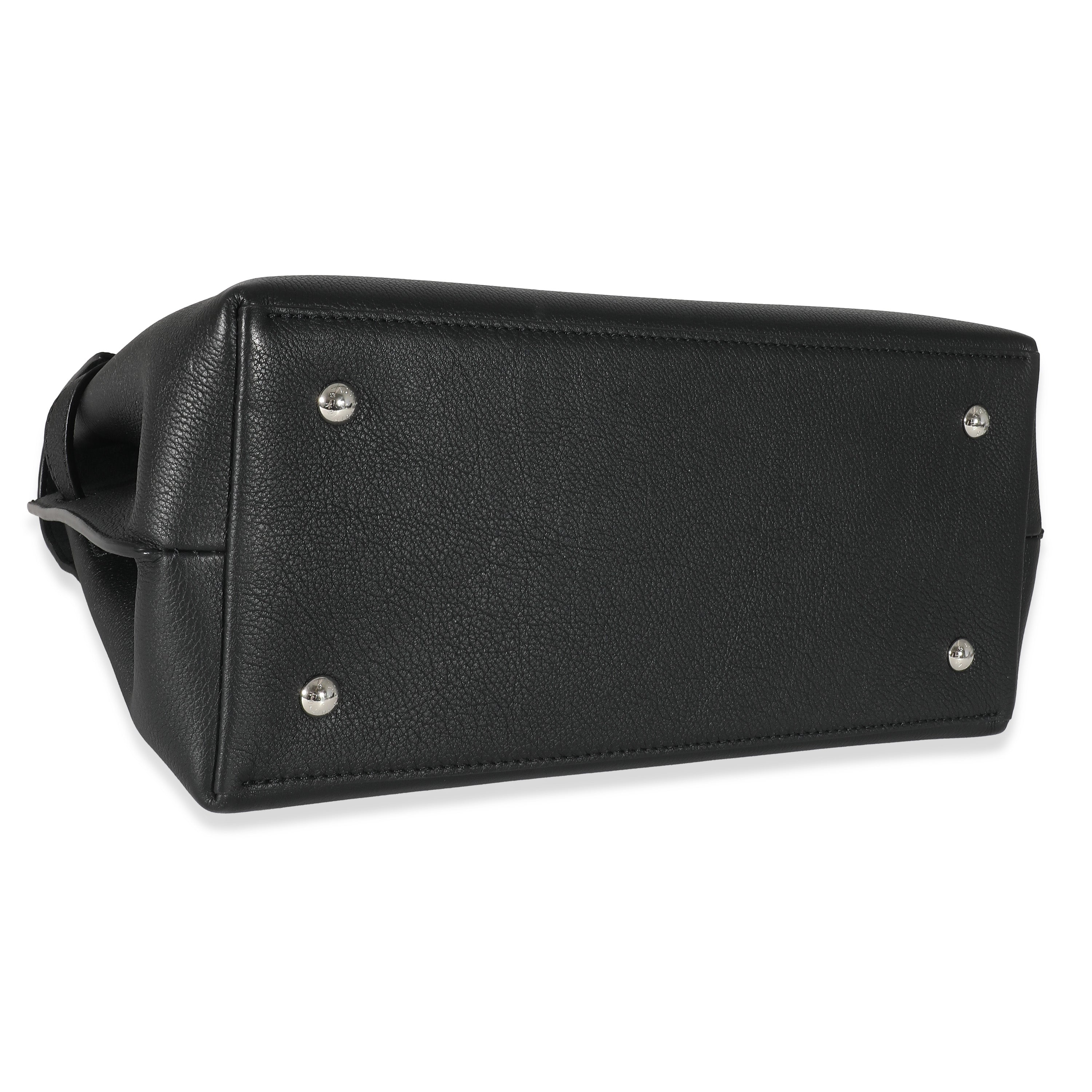Louis Vuitton Louis Vuitton Black Grained Calfskin Lockme Ever MM