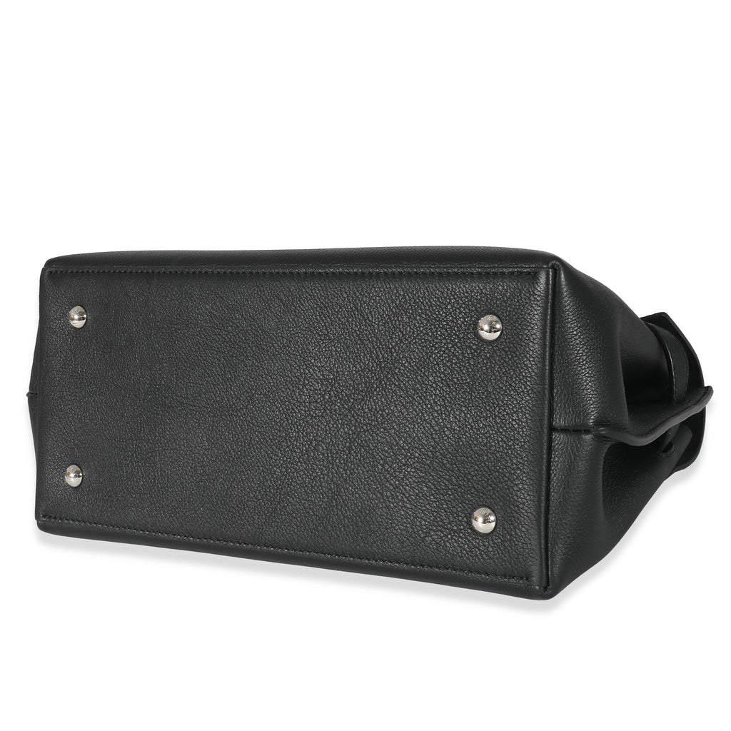 Louis Vuitton Louis Vuitton Black Grained Calfskin Lockme Ever MM