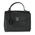 Louis Vuitton Louis Vuitton Black Grained Calfskin Lockme Ever MM