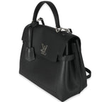 Louis Vuitton Louis Vuitton Black Grained Calfskin Lockme Ever MM