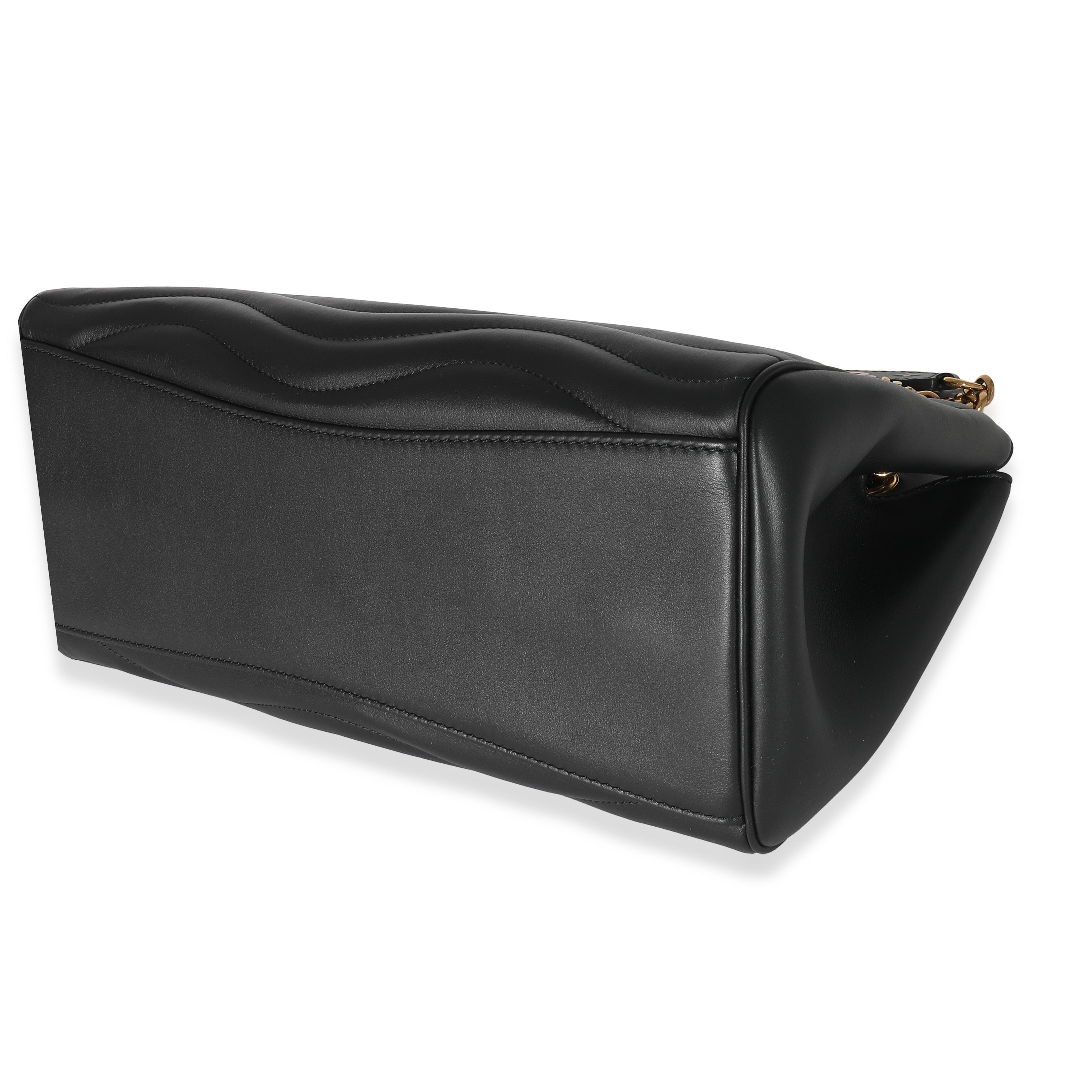 Louis Vuitton Louis Vuitton Black Calfskin New Wave Chain Tote