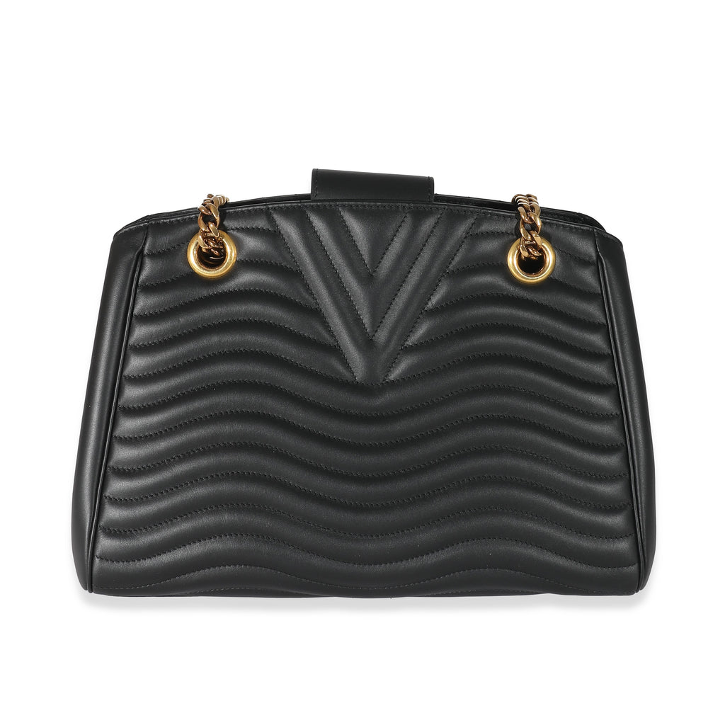 Louis Vuitton Louis Vuitton Black Calfskin New Wave Chain Tote