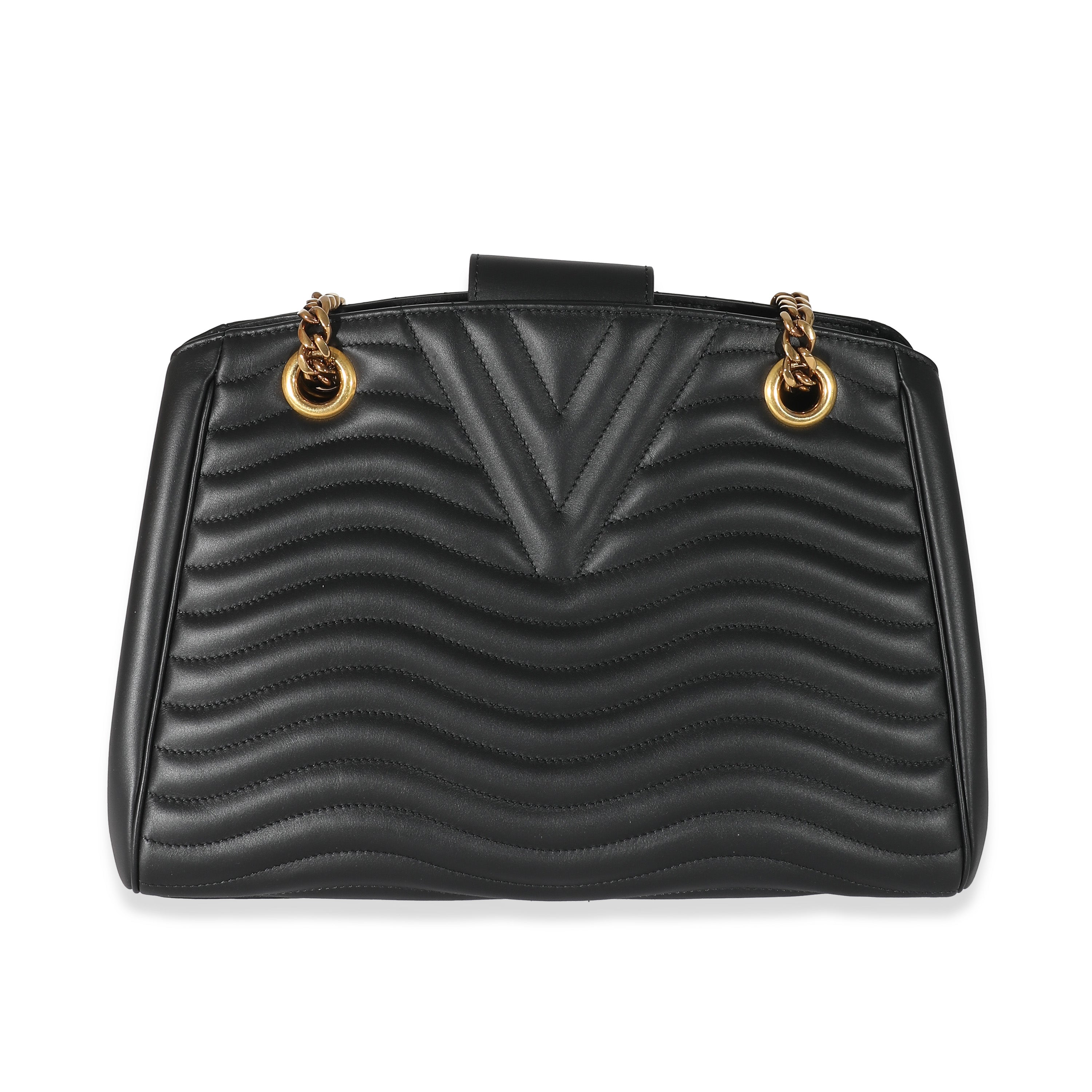 Louis Vuitton Louis Vuitton Black Calfskin New Wave Chain Tote
