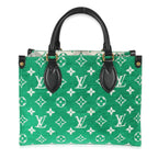 Louis Vuitton Louis Vuitton Green Jacquard LV Match Monogram Velvet Onthego PM
