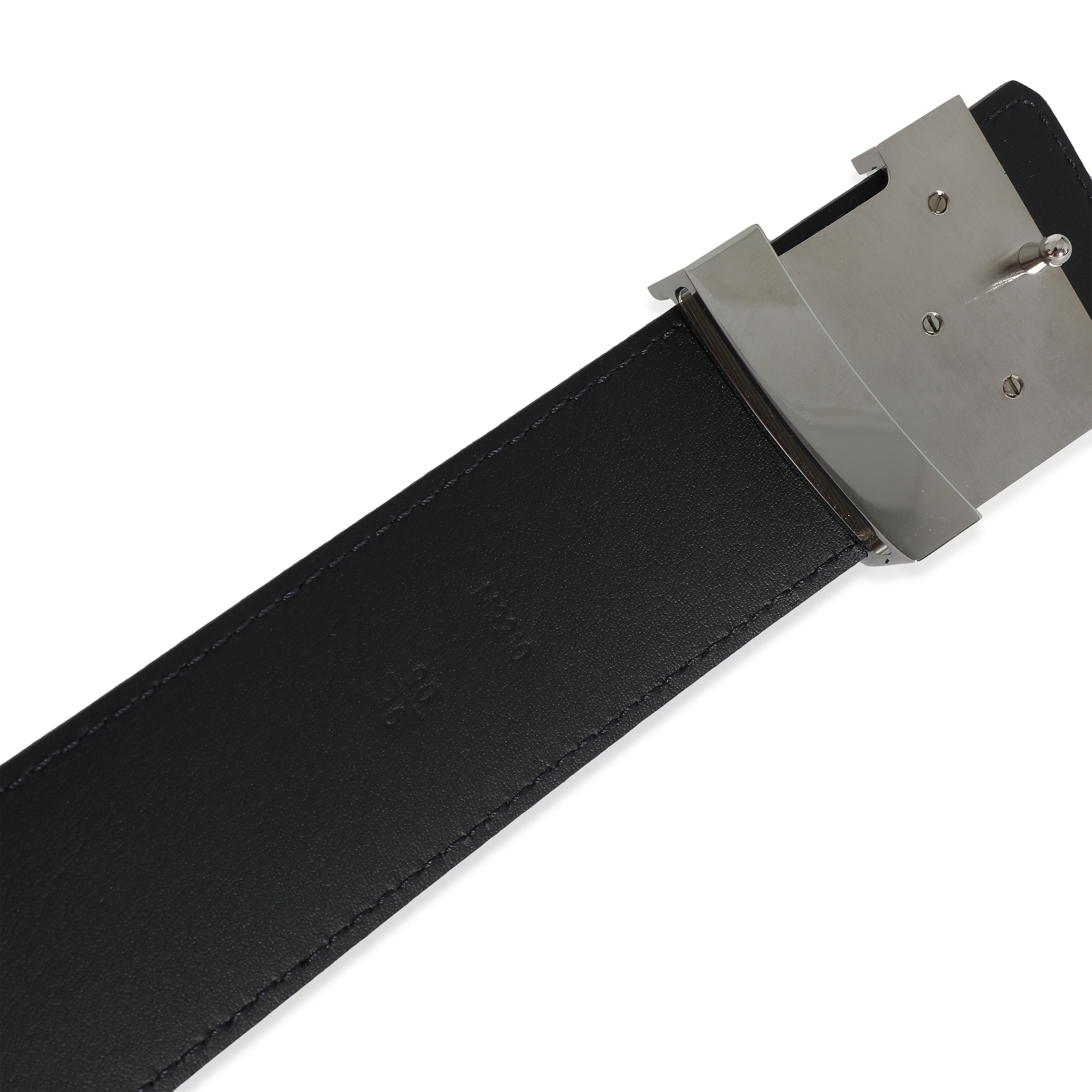Louis Vuitton Damier Cobalt Canvas 40mm LV Initiales Belt 90/36
