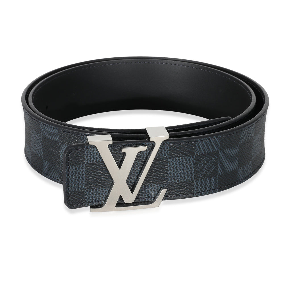 Louis Vuitton Damier Cobalt Canvas 40mm LV Initiales Belt 90/36